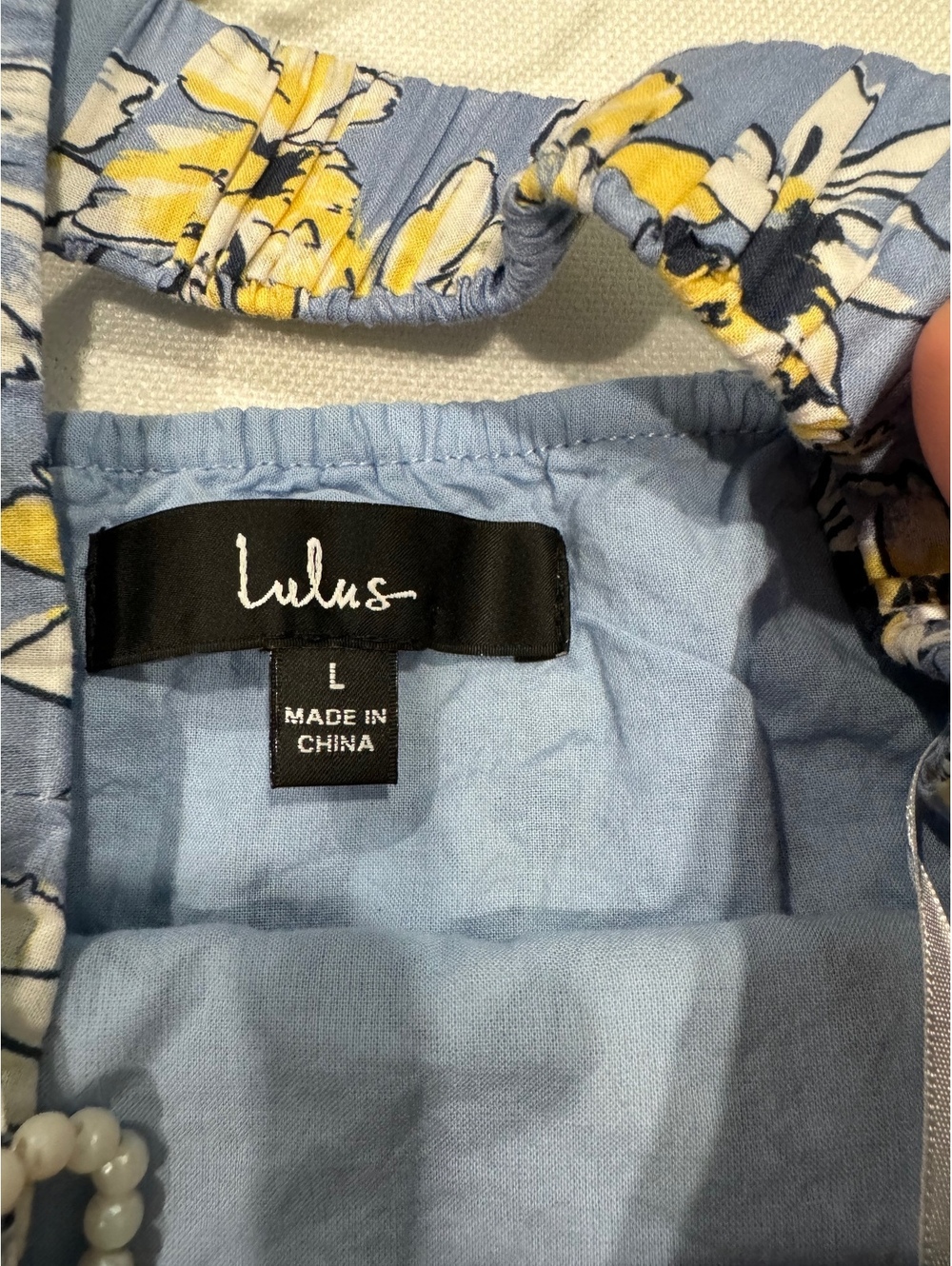 Lulus Blossom Together Light Blue Floral Cutout Mini Dress Size Large - Picture 5 of 9